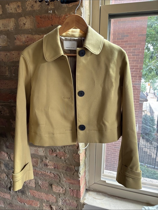 Rebecca Taylor Jackets & Blazers - Rebecca Taylor, Cropped Womens Jacket in Mustard, NWT